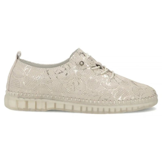 Beige leather shoes with elastic bands Filippo DP7810 Filippo