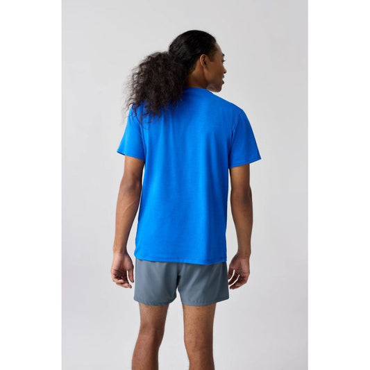 Men's Luxe Short Sleeve Running T-shirt, Blue Import z Brooks/Brooks/Koszulki Your Sports Performance