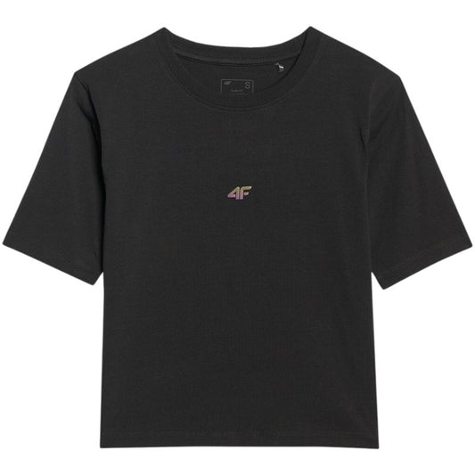 Women's T-shirt 4F F2971 deep black 4FWAW25TTSHF2971 20S In preparation Your Sports Performance