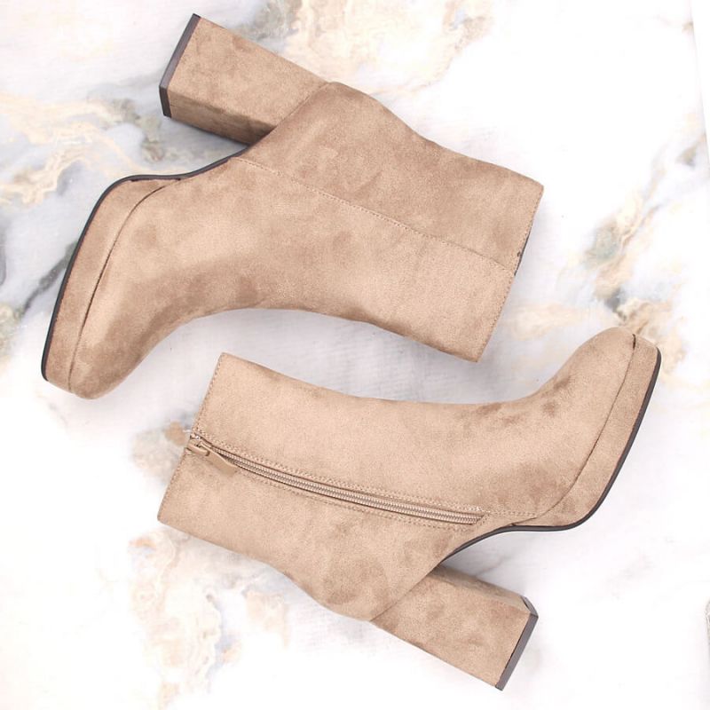 Suede ankle boots Jezzi W JEZ411B, beige Footwear/Outdoor/Jezzi Your Sports Performance