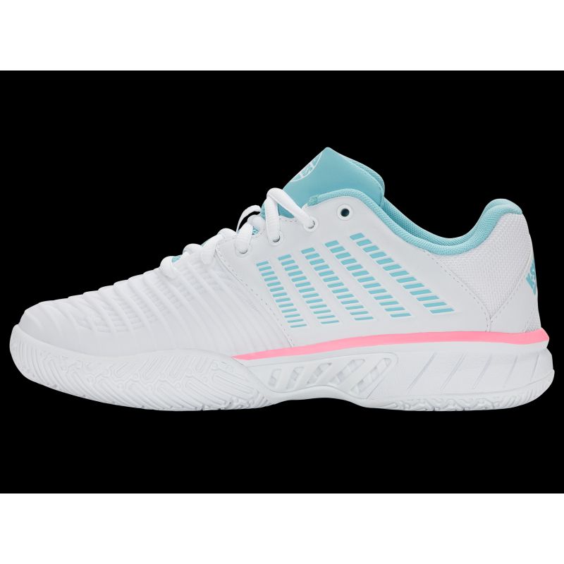 K-swiss EXPRSLIGHT3 HB PADEL WHITE/SOFT NEON BLUE/NEON BUBLE GUM-M sneakers (98900-146-M) K- Swiss
