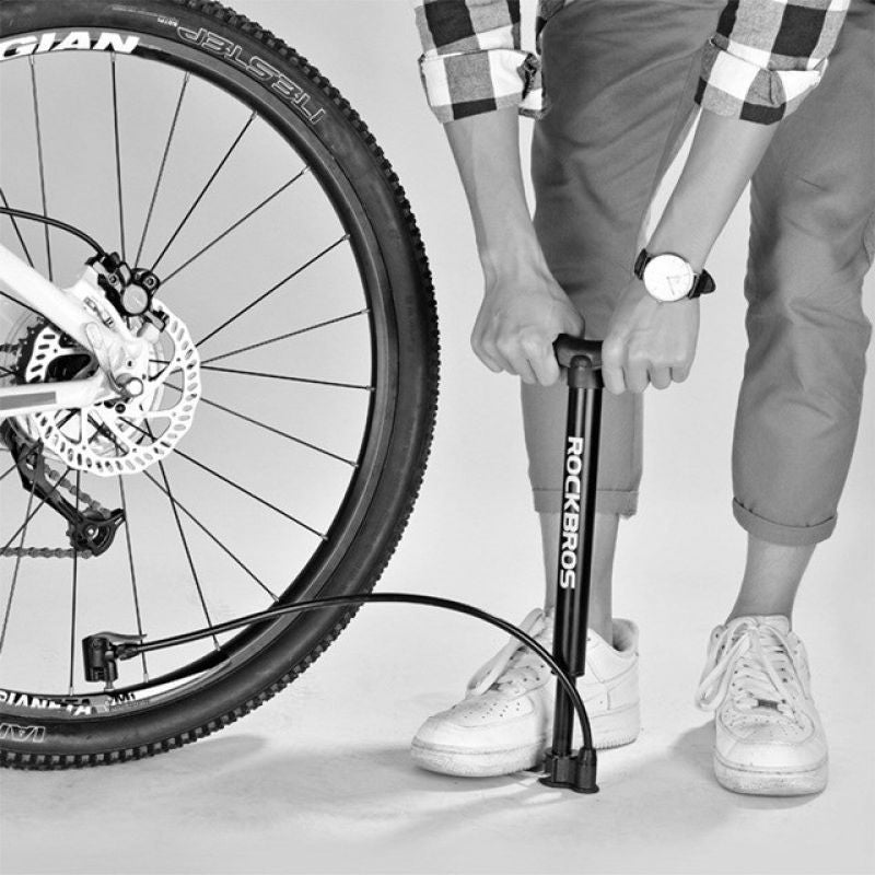 Rockbros A320 Floor Bicycle Pump - Black In preparation Your Sports Performance