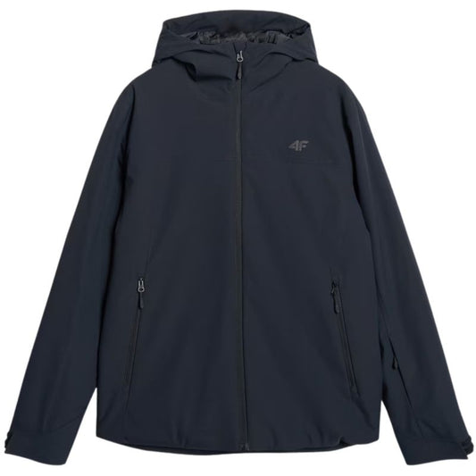 Men's ski jacket 4F M0787 deep black 4FWAW25TTJAM0787 20S In preparation Your Sports Performance