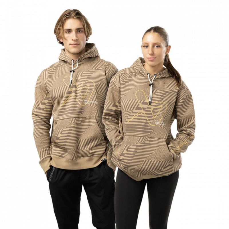 Bauer Printed Fleece Hoody Sr. M 1062286 Clothing/Lifestyle/Adler Bauer