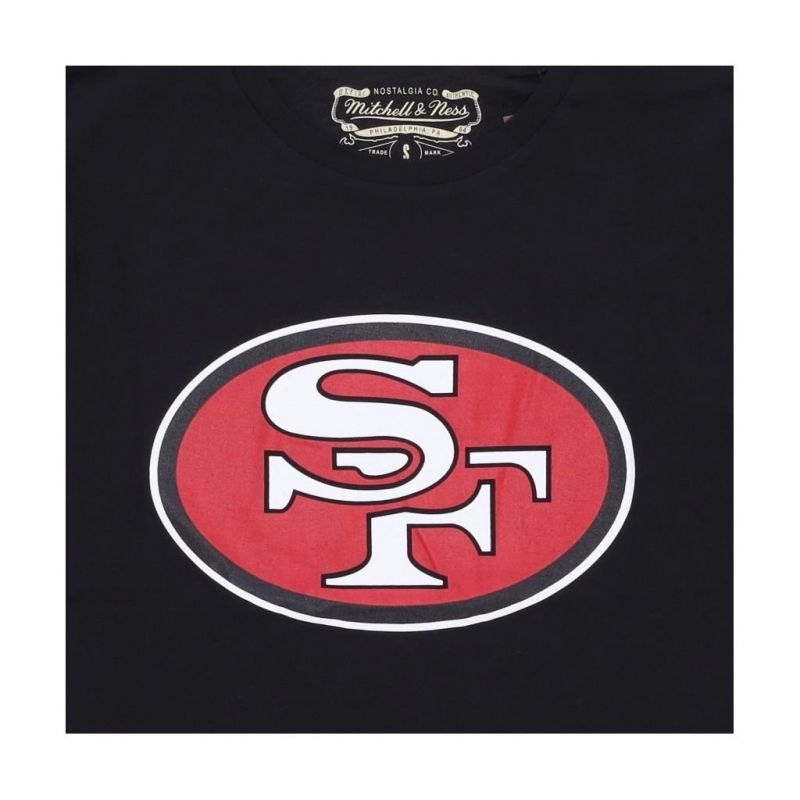 Mitchell & Ness NFL Team Logo Tee San Francisco M 49ERSS BMTRINTL1053-SF4BLCK Clothing/Lifestyle/T-shirts/Mitchell & Ness Your Sports Performance