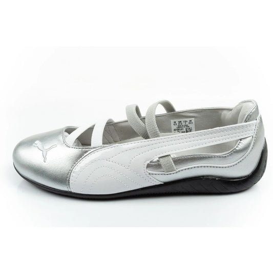 Puma women's sports shoes Speedcat Ballet silver ballet flats fashionable Puma