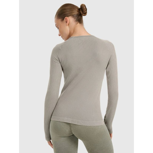 Women's quick-drying slim longsleeve for yoga and pilates 4F 4FWAW25TFLOF429-41A 4f
