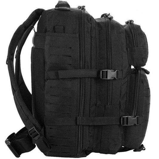 M-TAC Large Assault Pack Laser Cut Backpack - Black Import z Action/Survival/Torby, plecaki, organizery Your Sports Performance