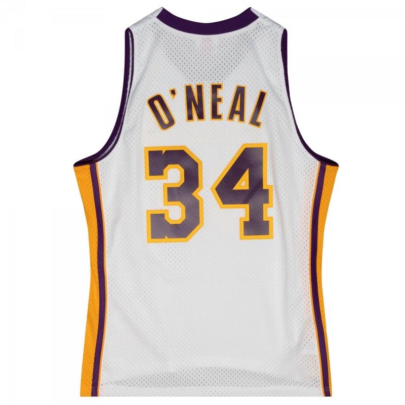 Mitchell & Ness Los Angeles Lakers NBA Shaquille O'Neal T-shirt M SMJY4442-LAL02SONWHIT Clothing/Basketball/Jordan Your Sports Performance