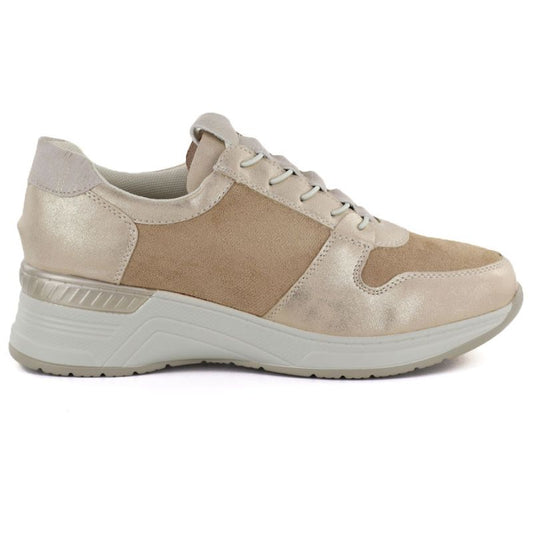 Women's sports shoes classic gold M.Daszyński MR24129 M. Daszyński