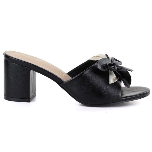 Women's black flower-topped flip-flops Potocki LE20336 Potocki