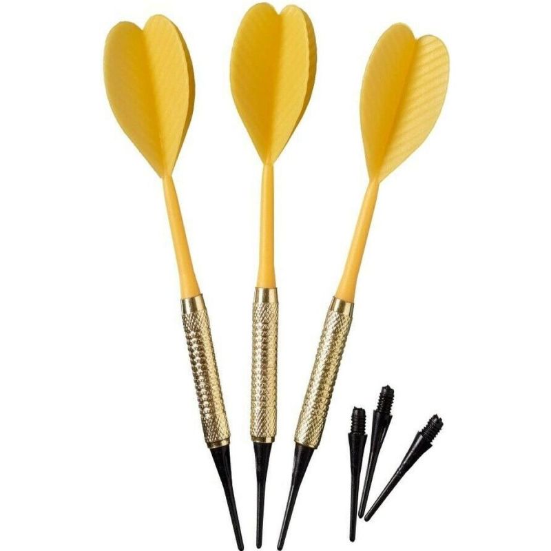 DARTS PLASTIC DARTS 3 PCS SAFE BEST SPORTING - YELLOW Sport/Sporty Towarzyskie/Dart Your Sports Performance