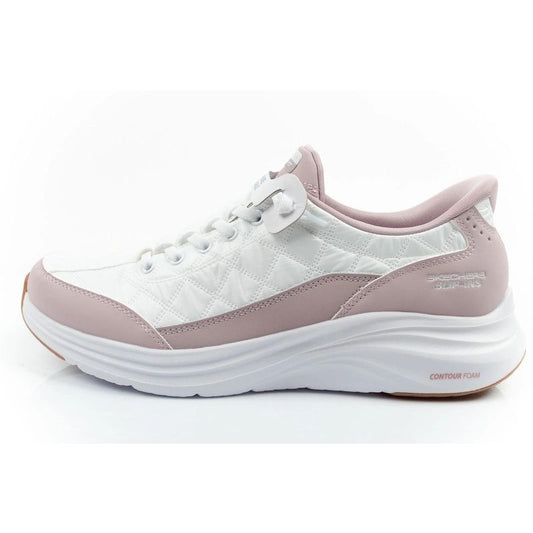 Skechers Contour Foam Women's Sports Shoes White SLIP-INS Comfortable Skechers