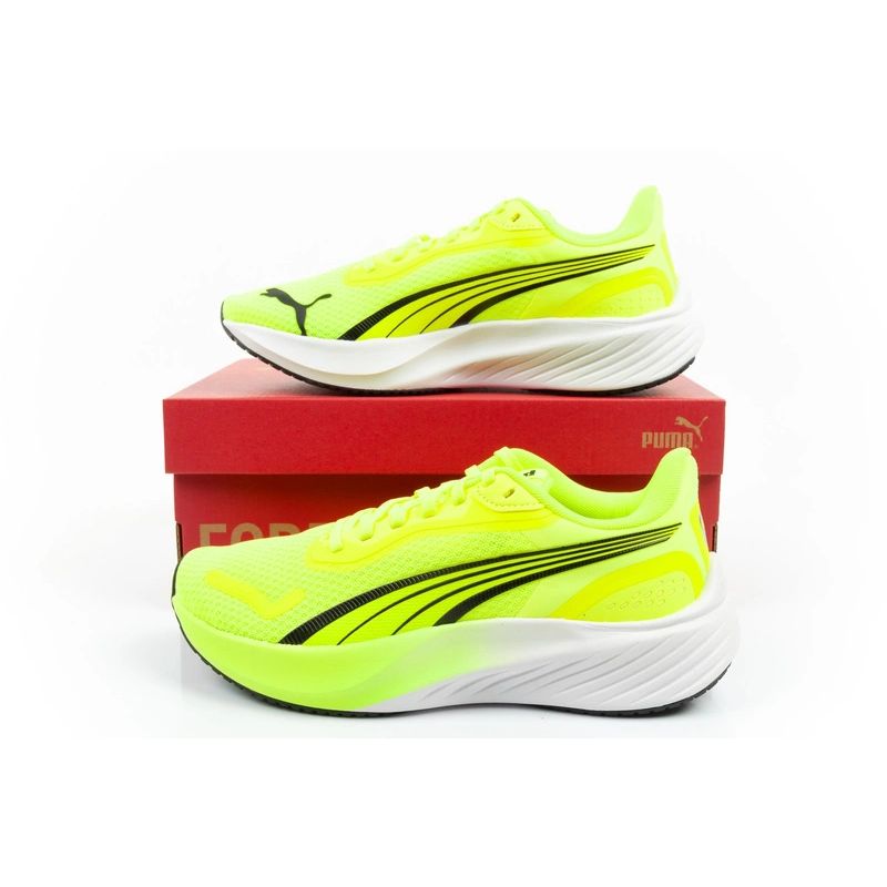 Puma Pounce Lite sports shoes, lightweight and comfortable, neon Puma