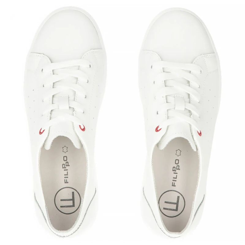 Women's white leather shoes Filippo DP7556 Filippo