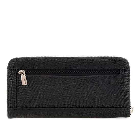 GUESS WOMEN'S WALLET BLACK WITH TRIANGULAR LOGO LAUREL II In preparation Your Sports Performance