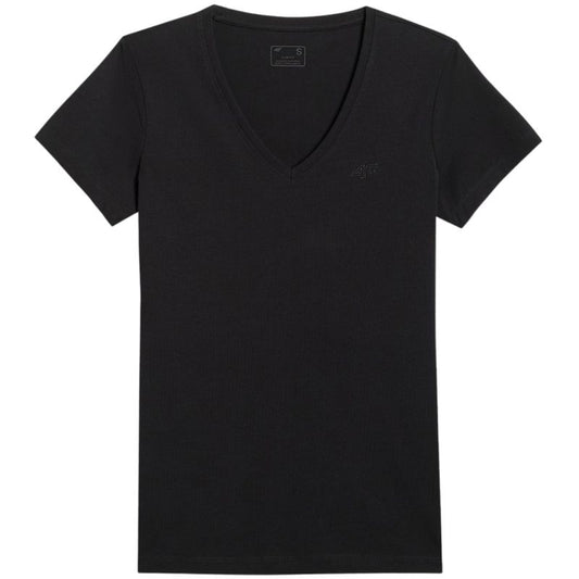 Women's T-shirt 4F F2969 deep black 4FWAW25TTSHF2969 20S In preparation Your Sports Performance