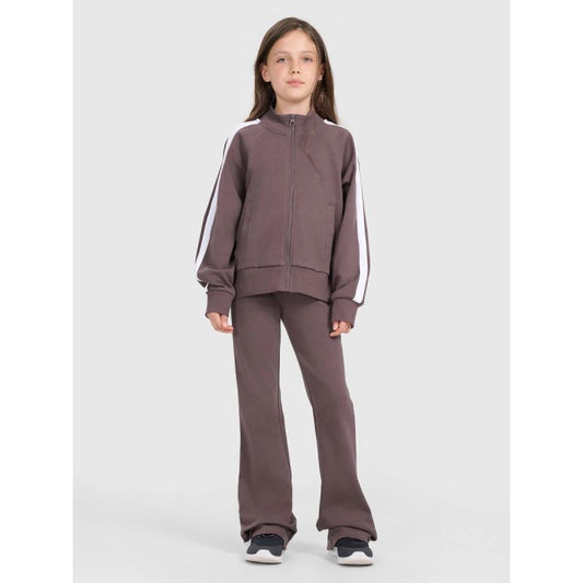 Girls' zip-up sweatshirt without hood 4F 4FJRAW25TSWSF2430-51S *Kategoria tymczasowa Your Sports Performance