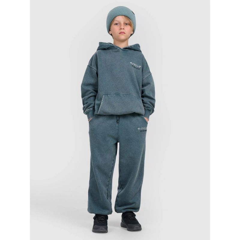 Boy's sweatshirt with hood, open, 4F 4FJRAW25TSWSM2344-46S *Kategoria tymczasowa Your Sports Performance