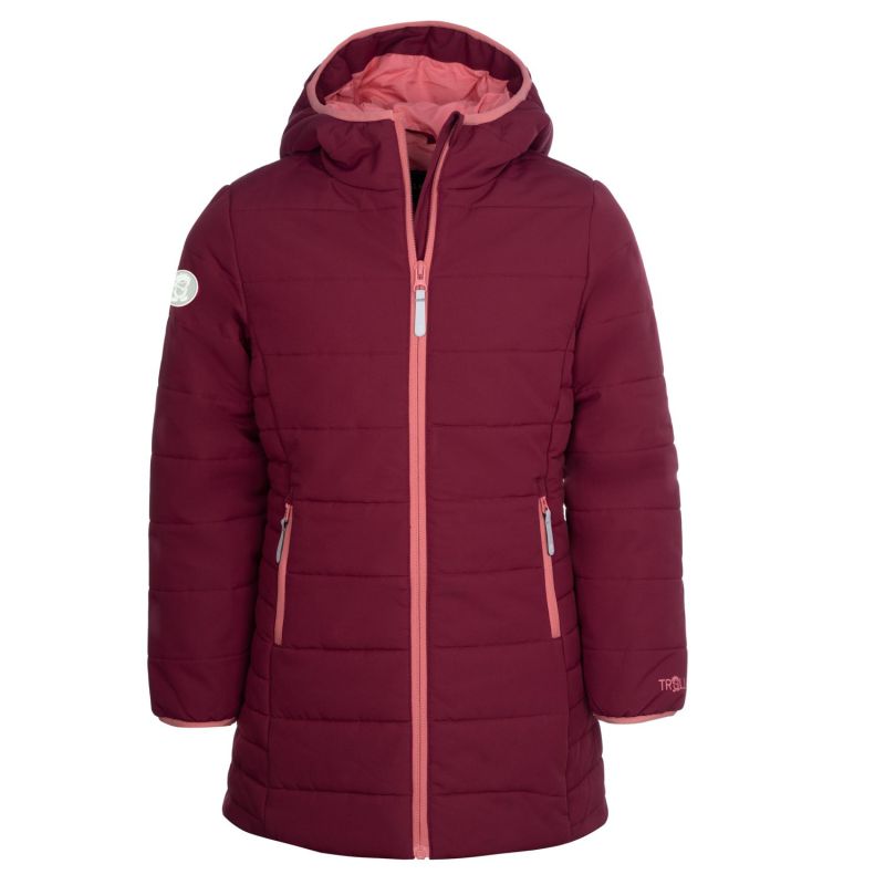 Trollkids Girls Stavanger Coat winter blue insulated hooded jacket (219-219) Trollkids