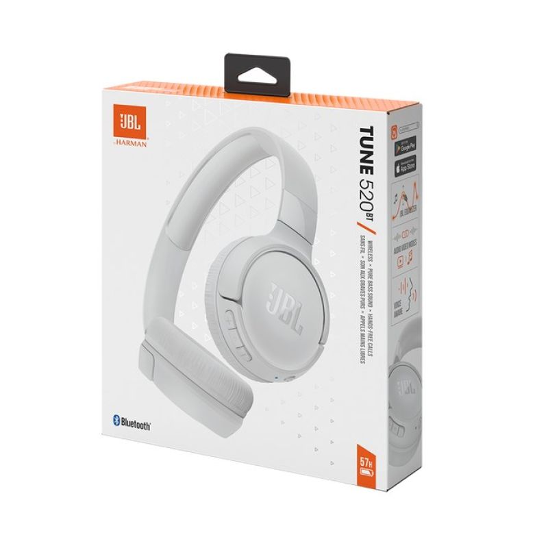 JBL TUNE 520 BT headphones (white, wireless, on-ear) In preparation Your Sports Performance
