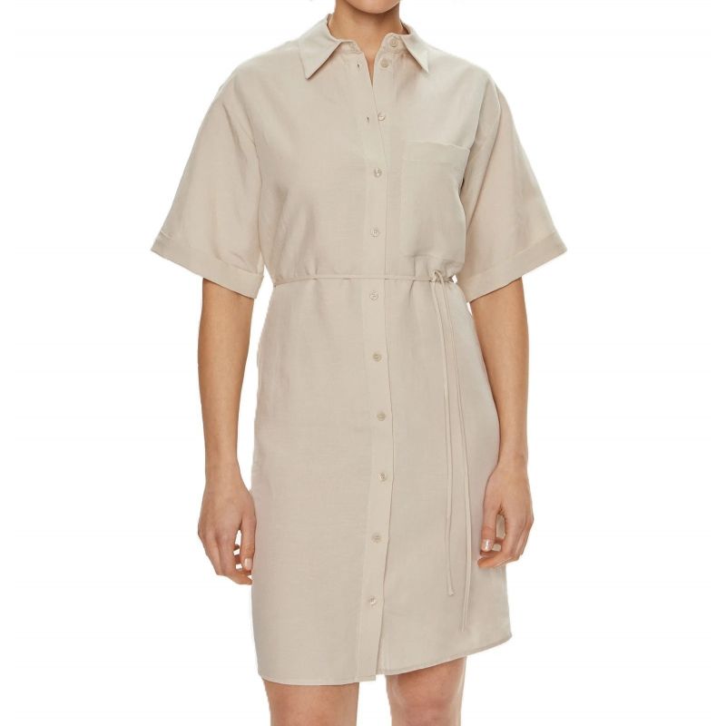 CALVIN KLEIN LINEN BLEND SHIRT DRESS Your Sports Performance CALVIN KLEIN LINEN BLEND SHIRT DRESS Your Sports Performance
