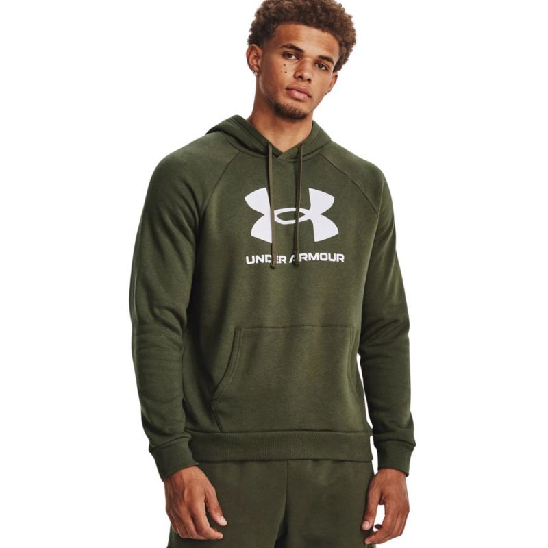 Men's Under Armour Rival Fleece Logo HD Sweatshirt Olive 1379758 390 L Klasyka/Bluzy Your Sports Performance