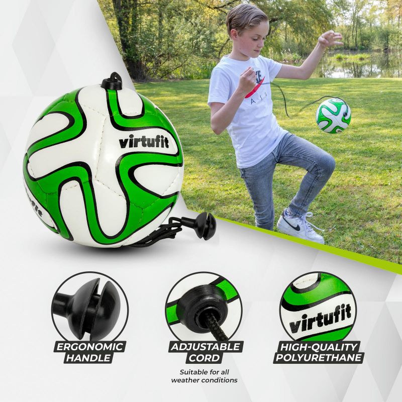 VIRTUFIT FOOTBALL TRAINER - BALL WITH ROPE In preparation Your Sports Performance