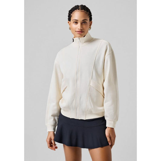 CASALL Comfy Full Zip Sweater white Casall
