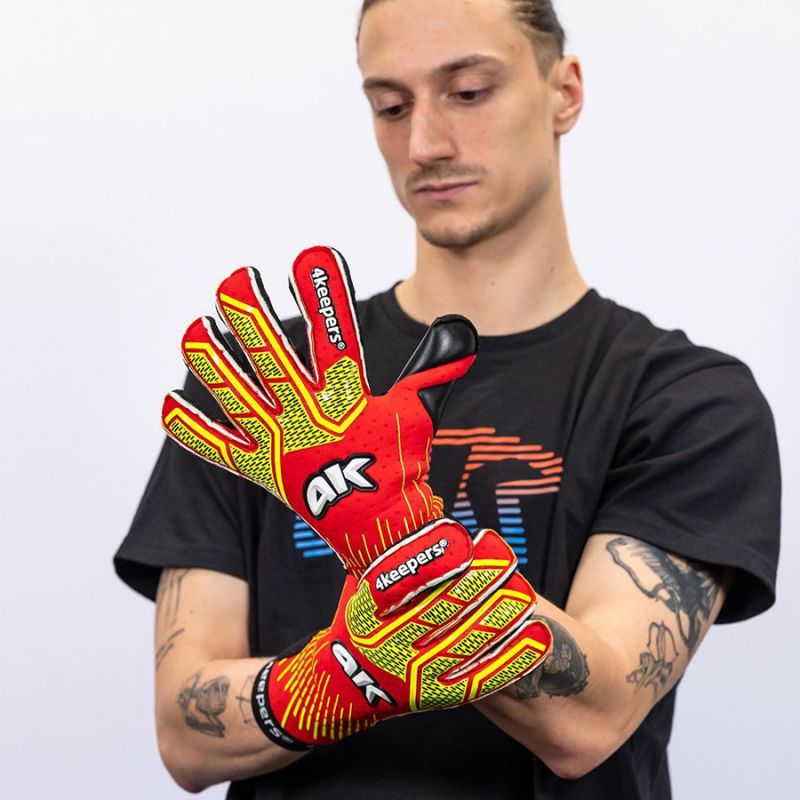 Goalkeeping gloves 4keepers Neo Elegant Neo Lava RF2G S982862 Accessories/Gloves/4keepers Your Sports Performance