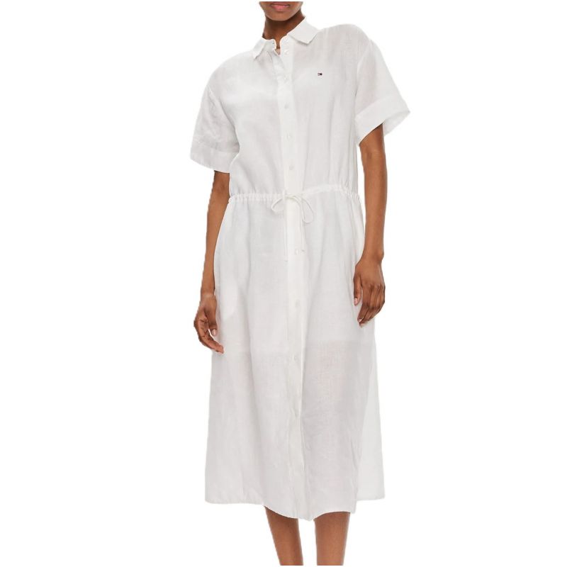 TOMMY HILFIGER LINEN MIDI DRESS – Your Sports Performance