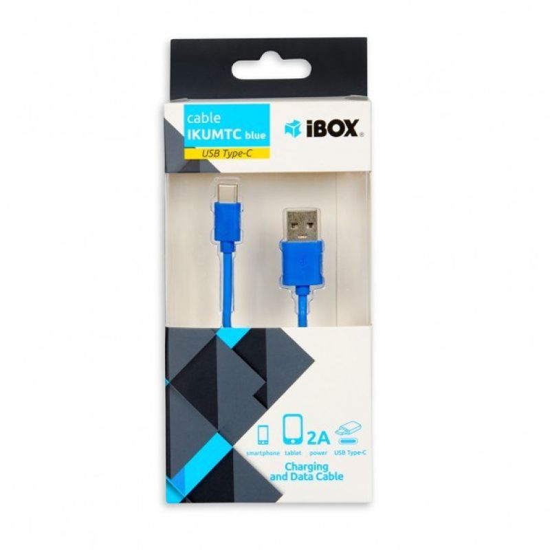 IBOX IKUMTCB cable (USB 2.0 type A - USB type C; 1m; blue) In preparation Your Sports Performance