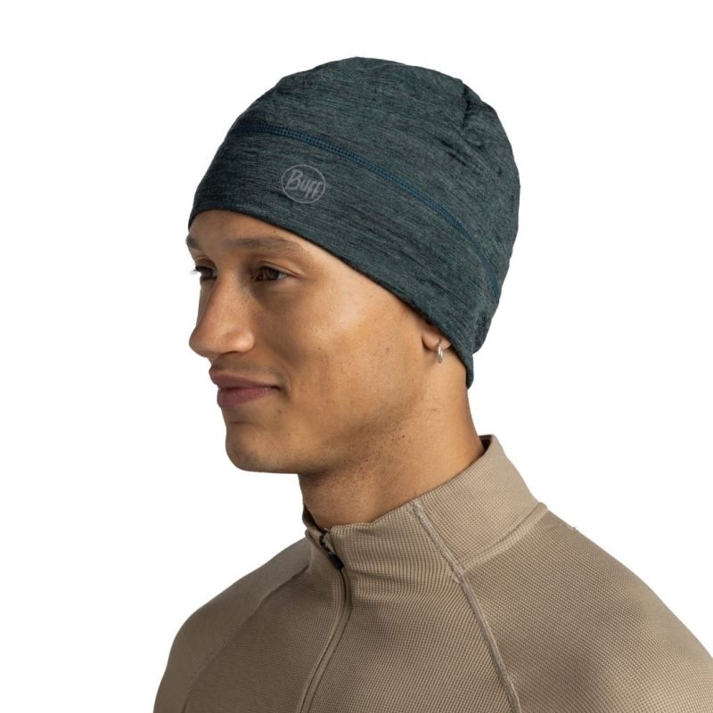 BUFF MERINO LIGHTWEIGHT BEANIE MULTISTRIPES FOREST Odzież militarna/Nakrycia głowy Your Sports Performance