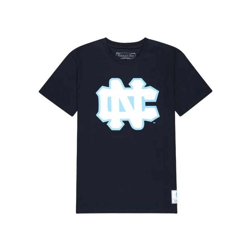 Mitchell & Ness NCAA University Of North Carolina Large Logo Tee M BMTRINTL1272-UNCNAVY Clothing/Lifestyle/T-shirts/Mitchell & Ness Your Sports Performance