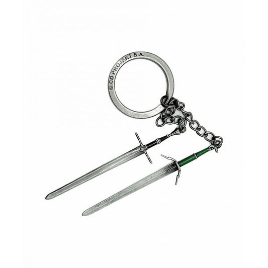 Good Loot The Witcher 3 Geralt Two Swords Keychain Gadżety dla graczy/Breloczki Your Sports Performance