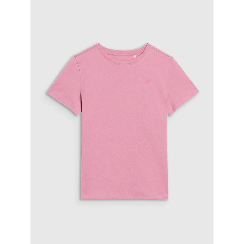 Regular plain girls' T-shirt 4F 4FJWSS25TTSHF2177-56S *Kategoria tymczasowa Your Sports Performance