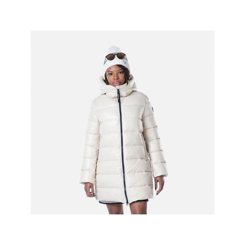 Rossignol W Shiny Parka Jacket Gray Import z PMSport Your Sports Performance