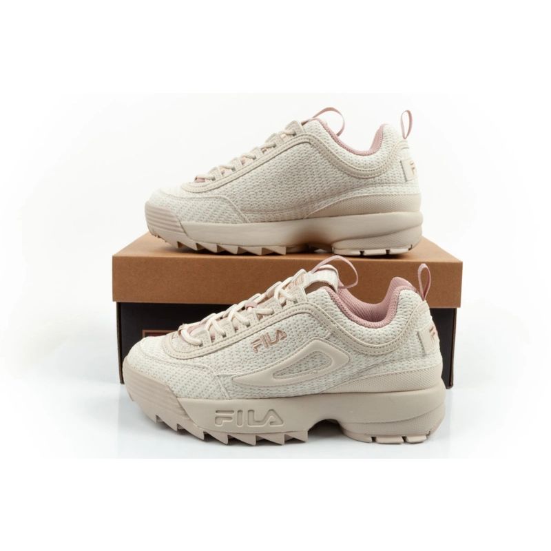 Fila Disruptor women's shoes sports sneakers fashionable beige comfortable Fila