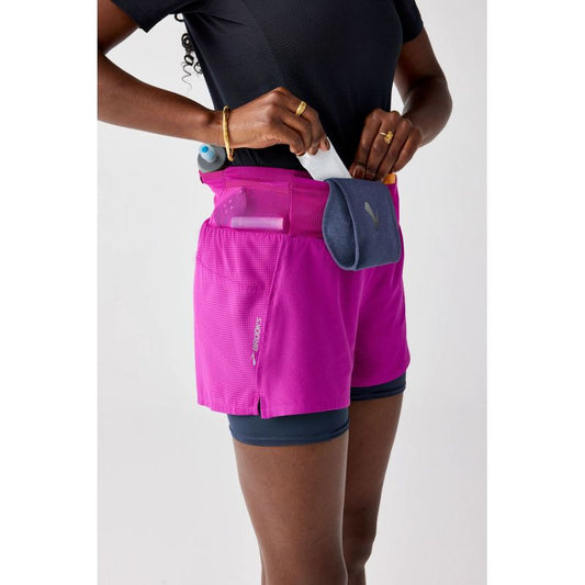 High Point Women's 3″ 2-in-1 Short 2.0 Running Shorts Pink Import z Brooks/Brooks/Spodenki Your Sports Performance