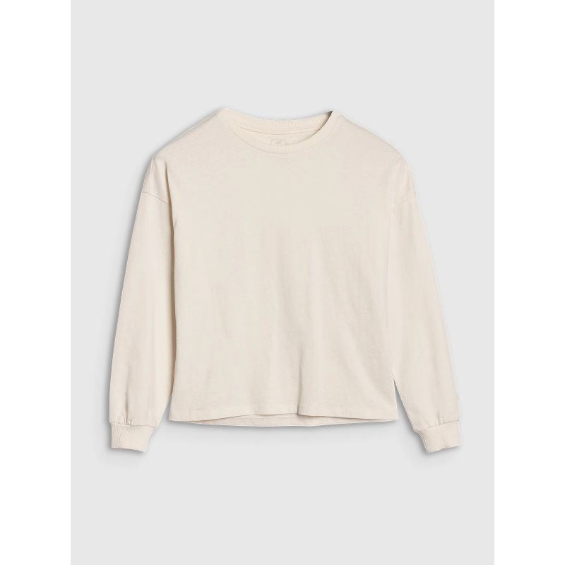 Longsleeve oversize smooth girls 4F 4FJWSS25TLONF377-12S *Kategoria tymczasowa Your Sports Performance