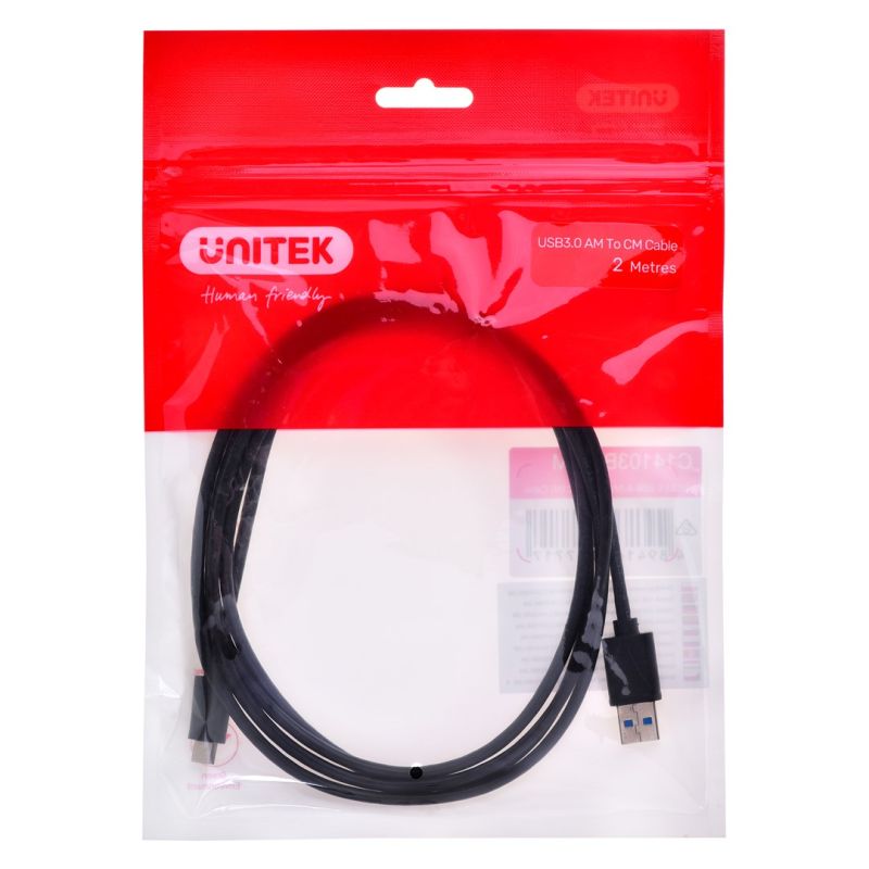 UNITEK CABLE USB 3.1 TYPE-A - TYP-C M/M 2M In preparation Your Sports Performance