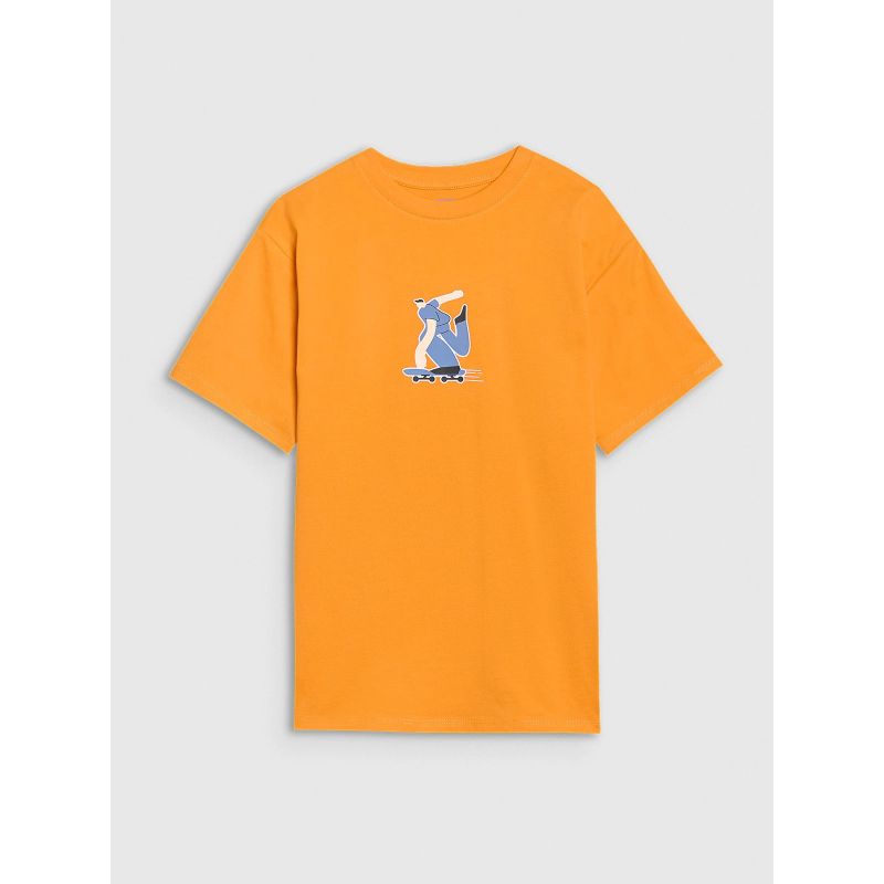 Boys' t-shirt with print 4F 4FJRSS25TTSHM2641-70S *Kategoria tymczasowa Your Sports Performance