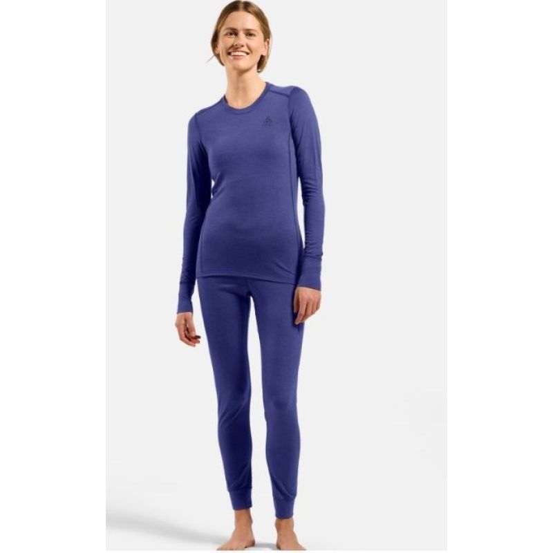 Odlo BL TOP crew neck l/s MERINO 200 long sleeve thermal underwear size S Blue Odzież militarna/Bielizna termoaktywna Your Sports Performance