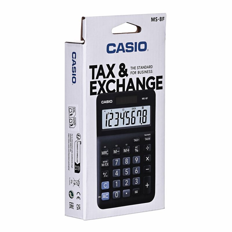 Casio MS-8F Office Calculator, 8-digit, 103x147x28.8mm, black In preparation Your Sports Performance