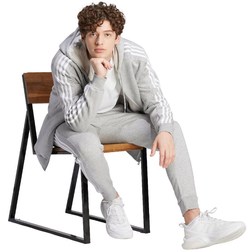 adidas Essentials Fleece 3-Stripes Full-Zip M sweatshirt IJ6479 Clothing/Training Adidas