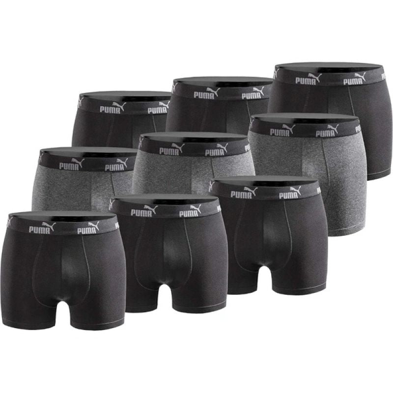 Puma Men's Boxer Briefs 9-Pack Black Gray Comfortable Cotton In preparation Your Sports Performance