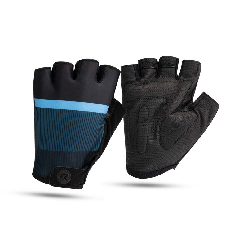 Rogelli HERO II gloves black and blue L Rogelli/Rower/Men/Akcesoria/Rękawiczki Letnie Your Sports Performance