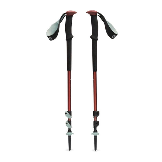Black Diamond Trail Back Trekking Poles Iron Red Import z Action/Akcesoria sportowe i turystyczne/Kije do Nordic Walking i trekkingu Your Sports Performance