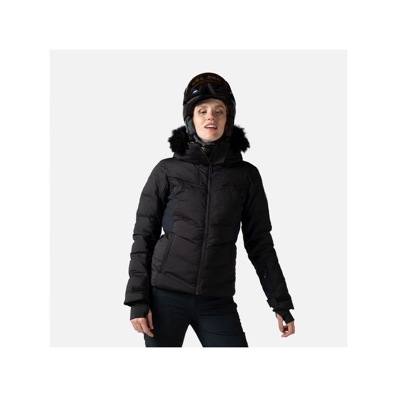 Rossignol W Depart Jkt Jacket Black Import z PMSport Your Sports Performance