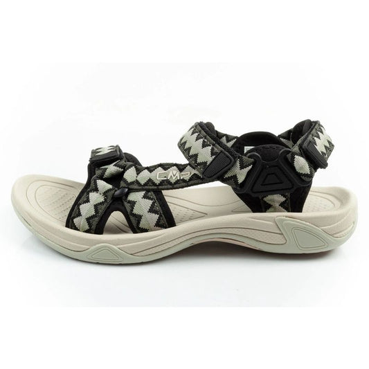 CMP Hamal women's sandals with Velcro fastening and trekking sole, green CMP
